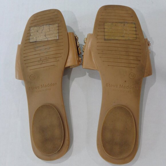 Steve Madden Women's Brionna Rhinestone Slip on Sandals Slide Size 7.5 - Picture 5 of 5